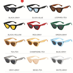 Y2K Cat Eye Sunglasses Rivet UV400 Sun Shades