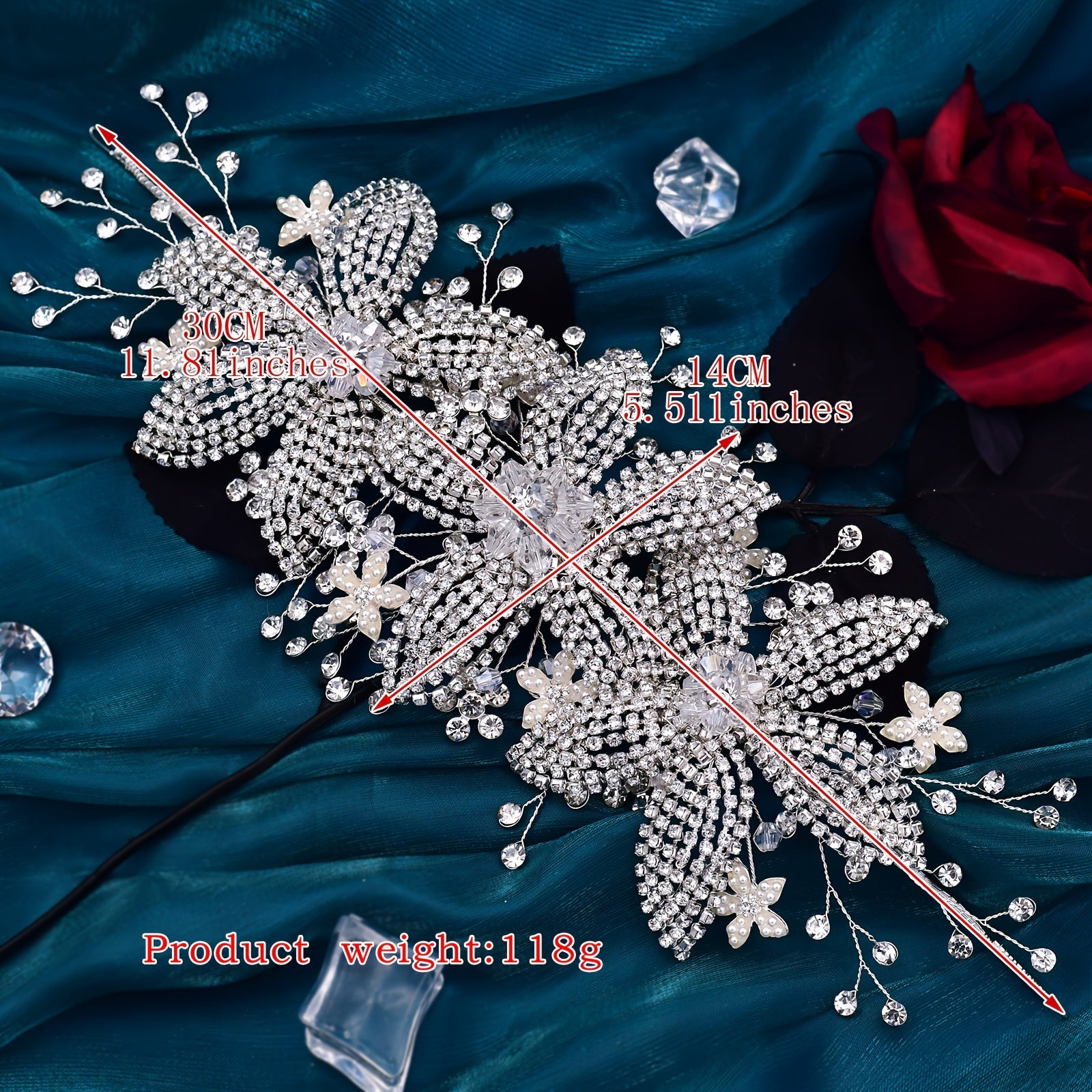 Hand-Woven European and American Bride's Hair Accessory for Wedding