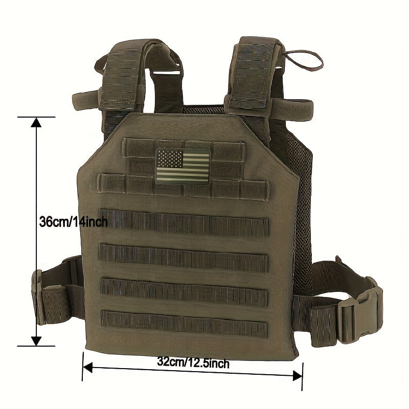 Security Vest with Green US Patch for Outdoor Training