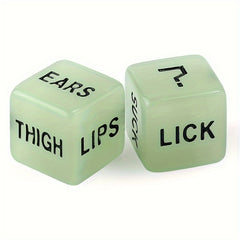 2pcs Luminous Dice for Party Supplies and Board Games