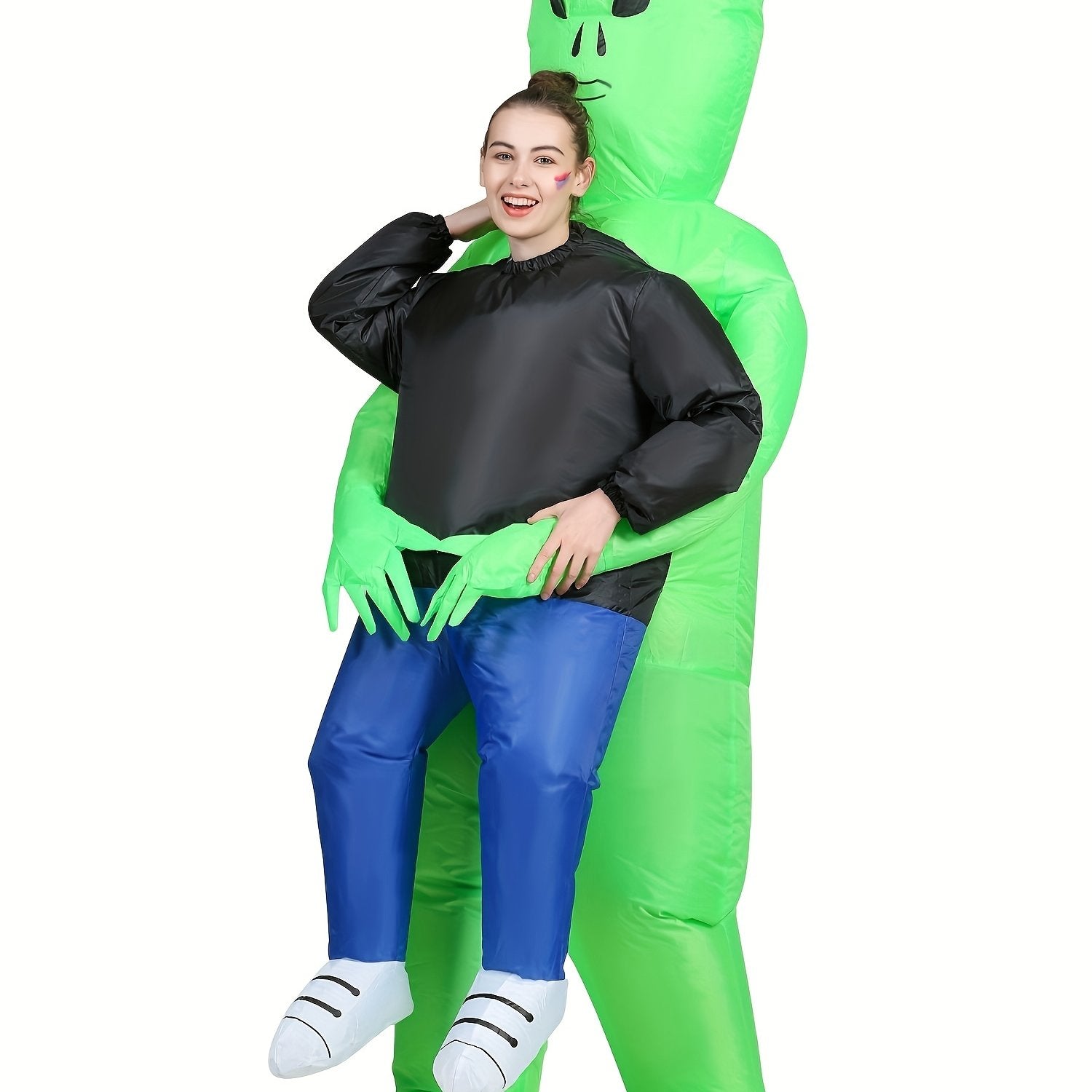 Funny Alien Inflatable Costume Blow Up Halloween Performance Costume