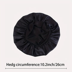 Silky Satin Bonnet Wide Brim Cap for Girls