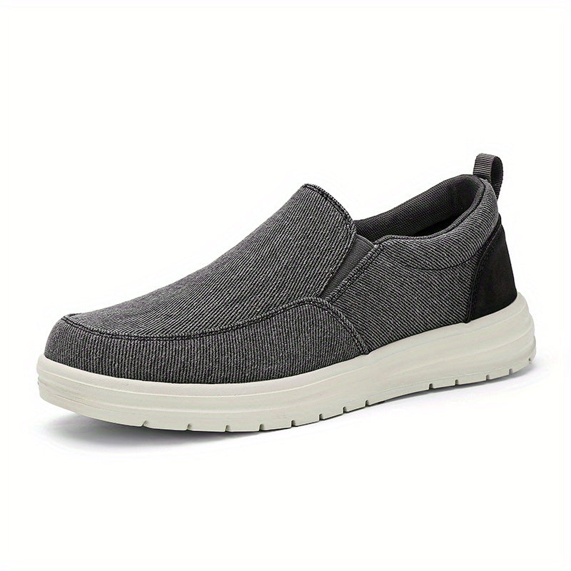 Men's Lightweight Slip On Canvas Shoes For Traveling Jogging Hiking