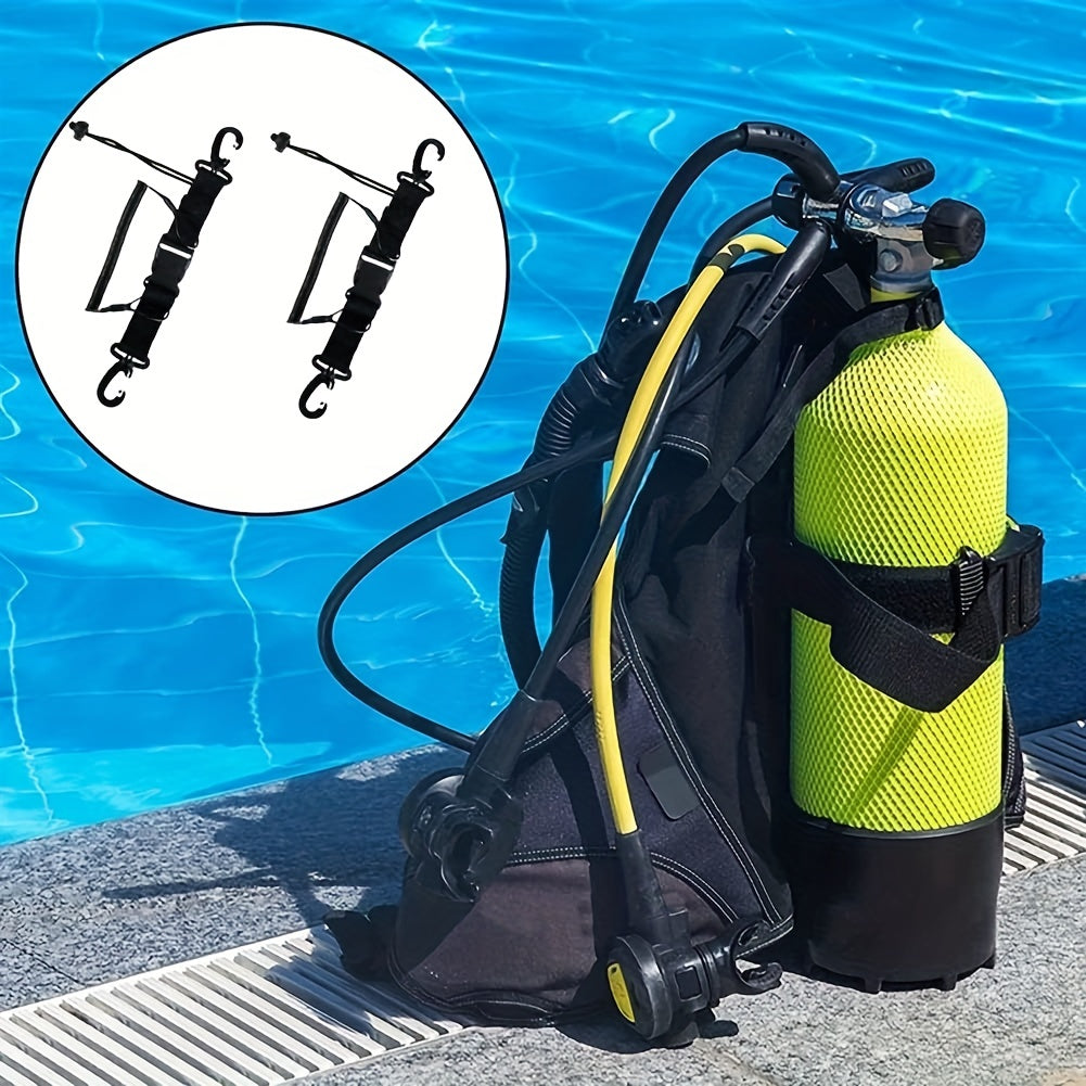 Scuba Diving Lanyard Stainless Steel Coiled Lanyard Quick Release Buckle