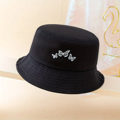 Men's Butterfly Print Bucket Hat Sun Hat for Outings