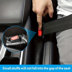 2pcs Car Seat Gap Stopper Strip Car Edge Seam Leak-proof Strip