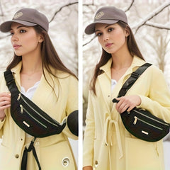 Unisex Laser Waistpack Bright Leather Crossbody Bag
