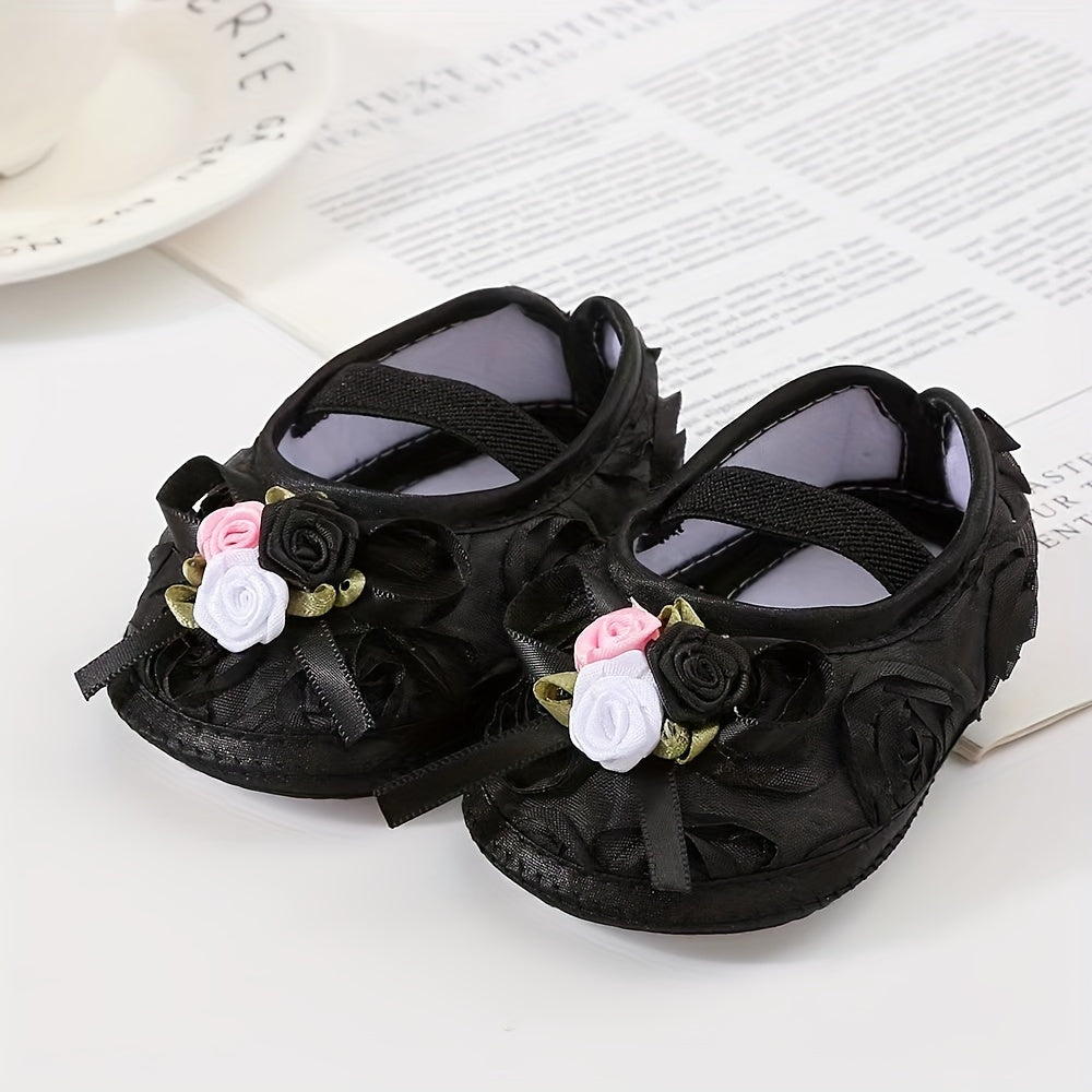 JIAGEYA Flower Ballet Shoes Baby Girls Lightweight Soft Sole
