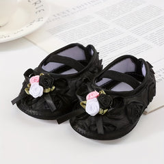 JIAGEYA Flower Ballet Shoes Baby Girls Lightweight Soft Sole