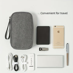 Travel Cable Bag Pouch Double Layer Lightweight Organizer