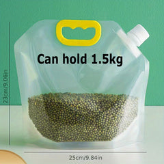 2pcs Spout Sealed Food Storage Bags Moisture Proof Stand Up Pouch