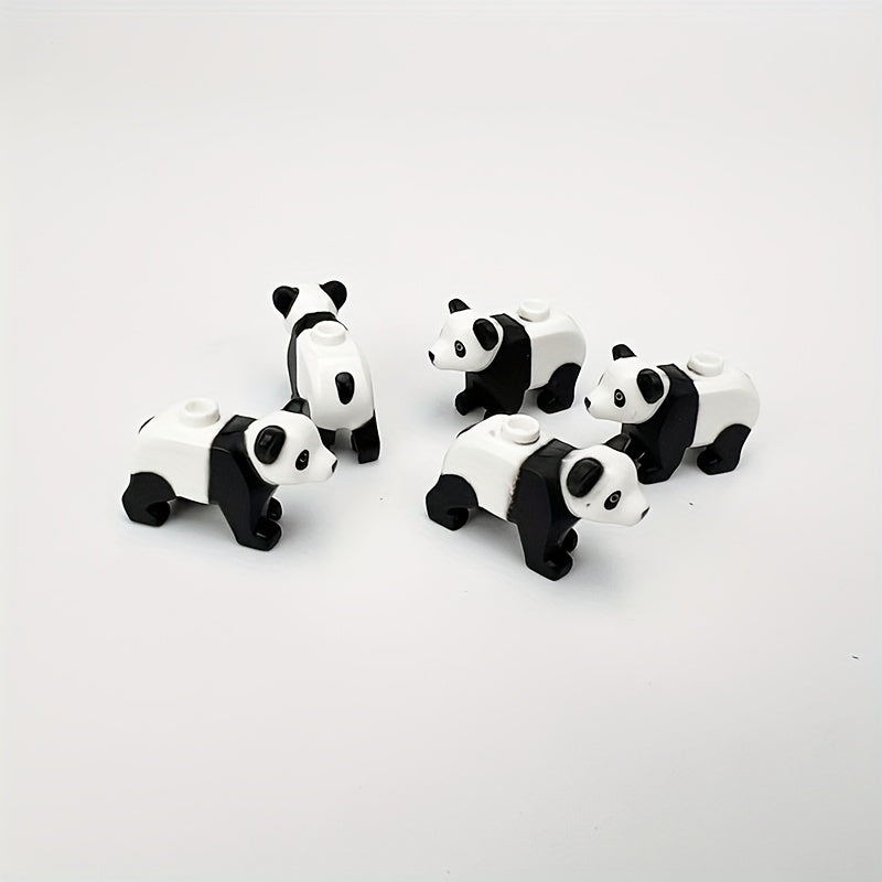 DIY Forest Animal Building Blocks Set with Panda & Bears, Ages 6-8