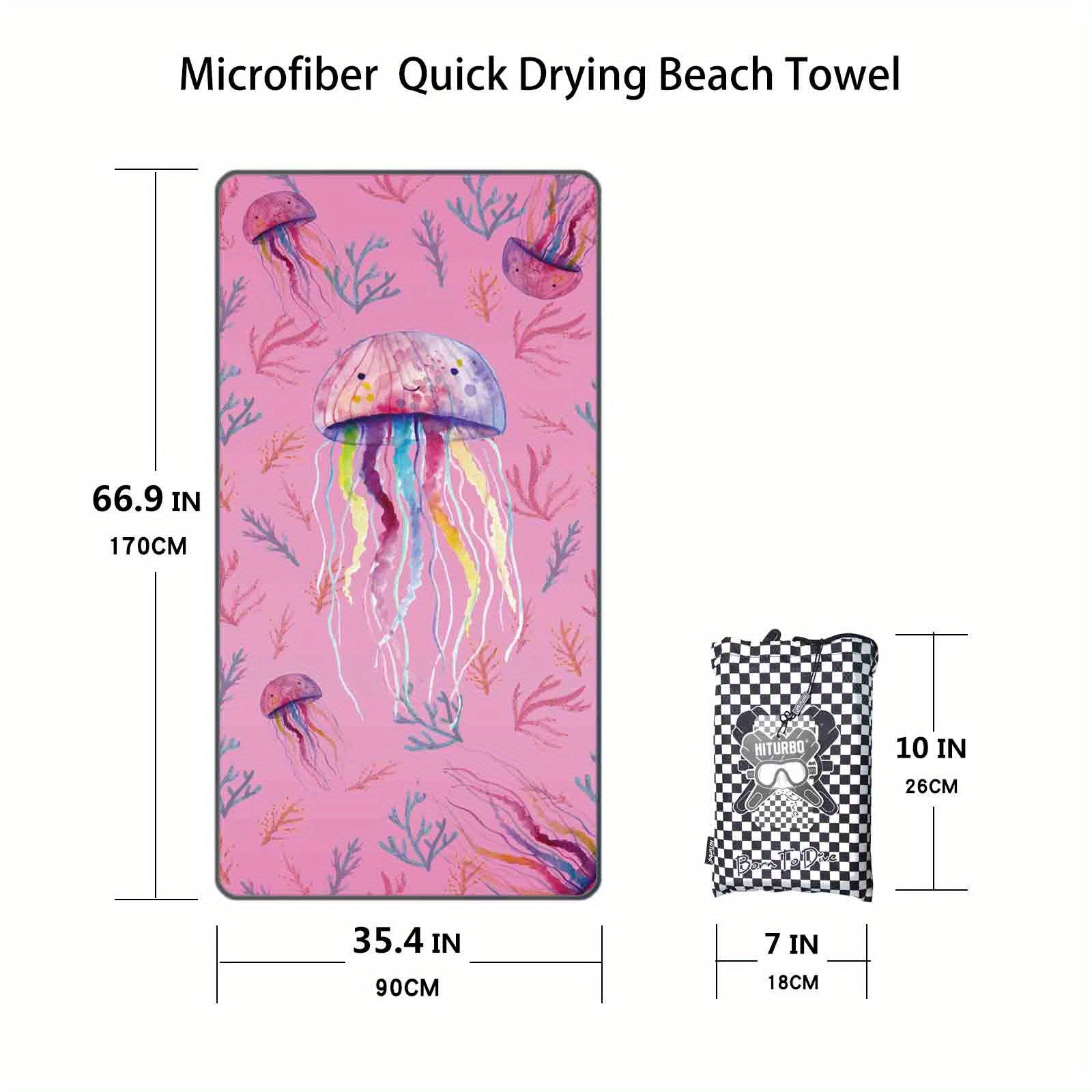 Turbo Microfiber Beach Towel Quick Drying Sand Proof Swim Towel
