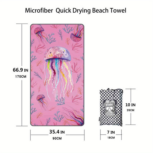 Turbo Microfiber Beach Towel Quick Drying Sand Proof Swim Towel