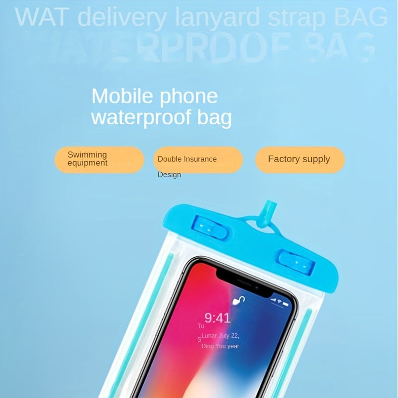 Waterproof Phone Pouch for Water Sports - Transparent PVC Sealed Case