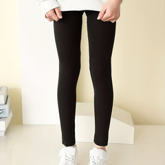 Girls Stretch Soft Leggings Elastic Waist Slim Tight Pants Kids