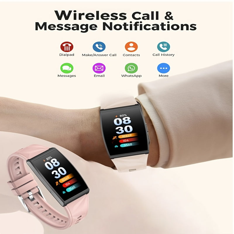 Unisex Smartwatch Fitness Tracker Music Control Call Message Notifications