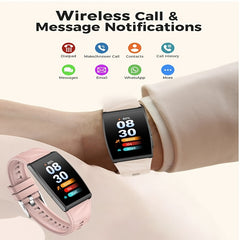Unisex Smartwatch Fitness Tracker Music Control Call Message Notifications