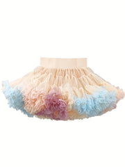 Soft Nylon Tutu Skirt for Girls - Dance Ballet Birthday Parties