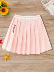 Girls Pleated Skate Tennis Skirt Dry Fit Comfortable Summer