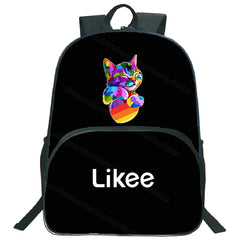 16inch Likee Backpack Student Bookbag Video App Zipper Laptop Backpack