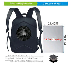 16inch Girls Cat 3D Printing School Bagpack