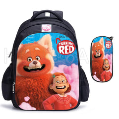 16in Turning Red Schoolbag for Kids Boys Girls Baby Bag Children Backpack