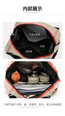 Large Capacity Printed Travel Bag, Fitness Shoulder Bag, Waterproof Luggage Bag