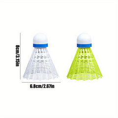 12pcs Nylon Badminton Balls Yellow Durable for Students