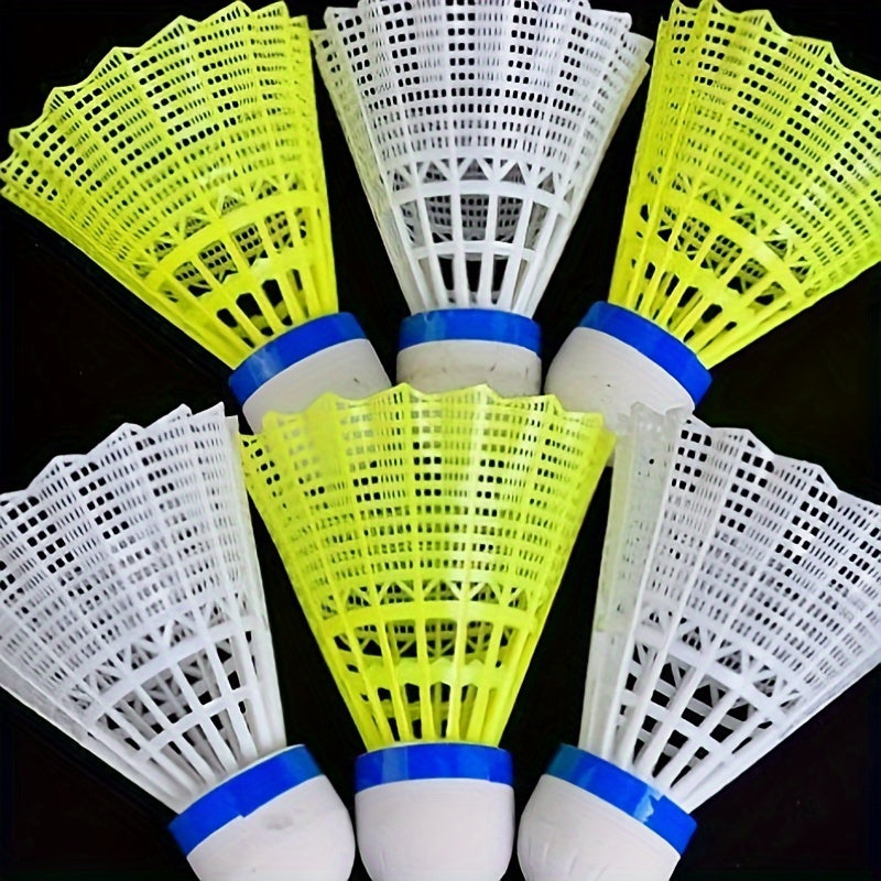 12pcs Nylon Badminton Balls Yellow Durable for Students