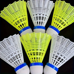 12pcs Nylon Badminton Balls Yellow Durable for Students