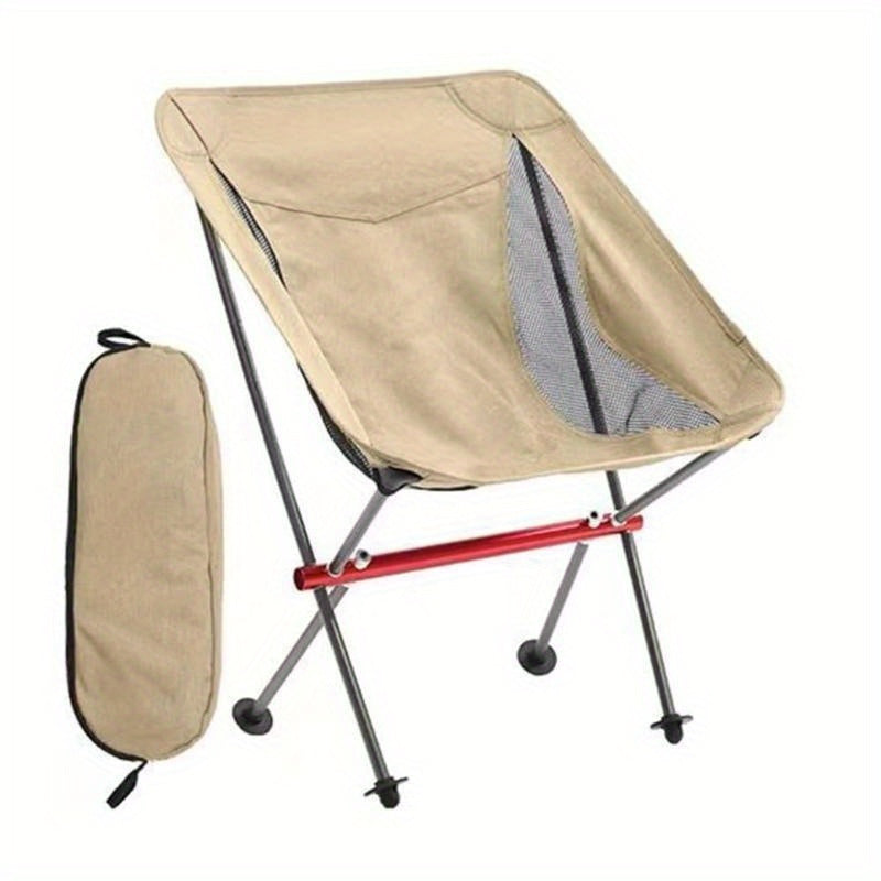 Portable Aluminum Frame Camping Moon Chair with Carry Bag