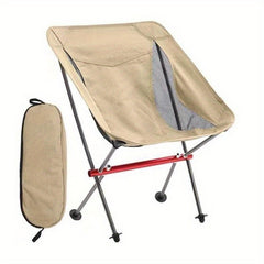 Portable Aluminum Frame Camping Moon Chair with Carry Bag