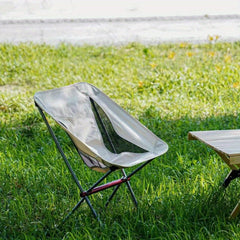 Portable Aluminum Frame Camping Moon Chair with Carry Bag
