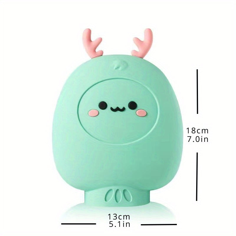 Cartoon Silicone Hand Warmer Hot Water Bag Mini Portable Keep Baby Warm