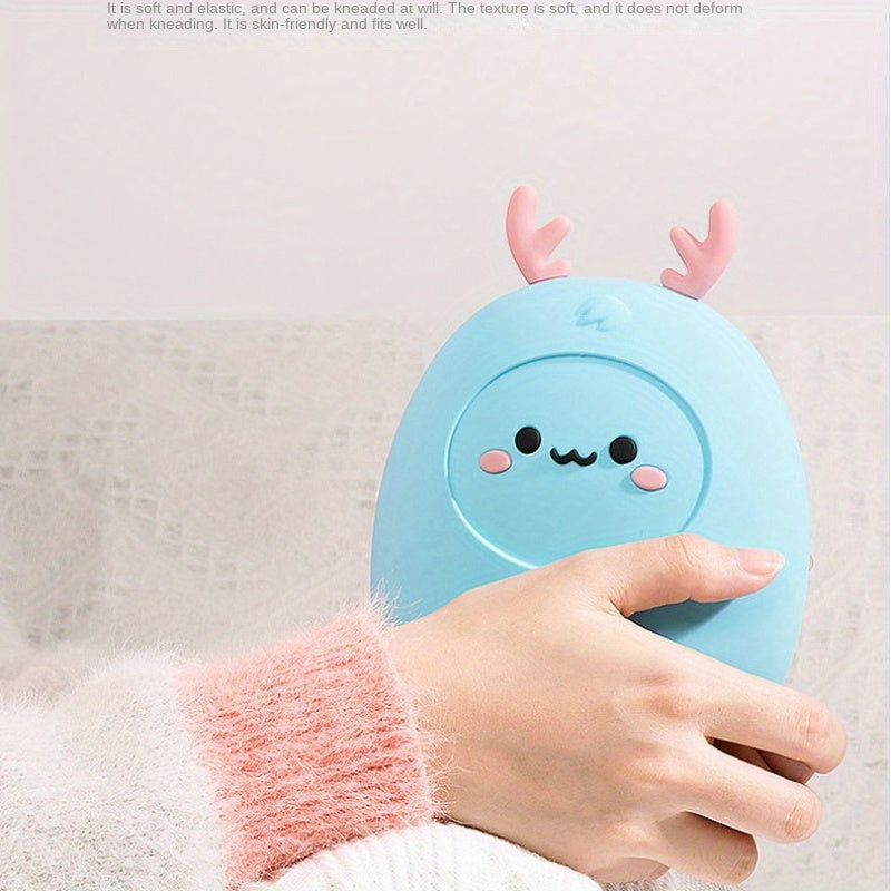 Cartoon Silicone Hand Warmer Hot Water Bag Mini Portable Keep Baby Warm