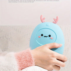 Cartoon Silicone Hand Warmer Hot Water Bag Mini Portable Keep Baby Warm