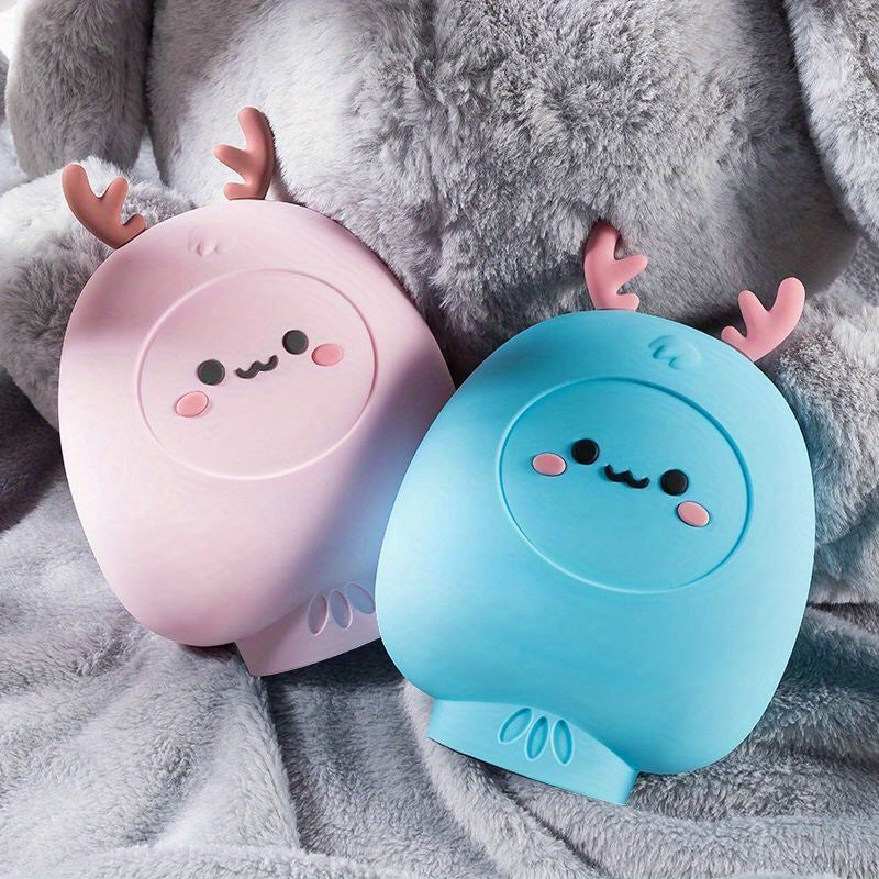 Cartoon Silicone Hand Warmer Hot Water Bag Mini Portable Keep Baby Warm