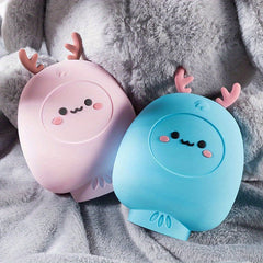 Cartoon Silicone Hand Warmer Hot Water Bag Mini Portable Keep Baby Warm