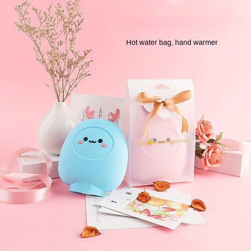 Cartoon Silicone Hand Warmer Hot Water Bag Mini Portable Keep Baby Warm