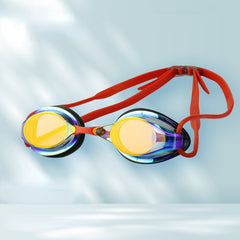 Electroplated Waterproof Anti-fog Swimming Goggles - Unisex