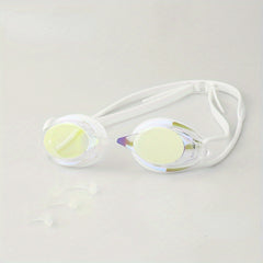 Electroplated Waterproof Anti-fog Swimming Goggles - Unisex