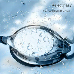Electroplated Waterproof Anti-fog Swimming Goggles - Unisex
