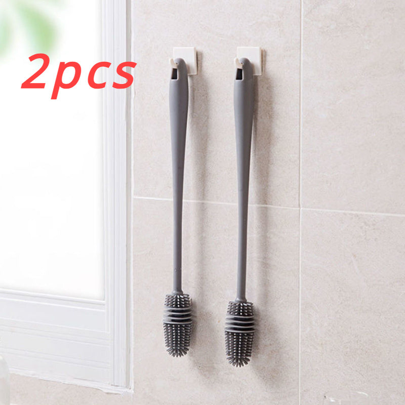 2pcs Rotating Cup Brushes with Long Handle