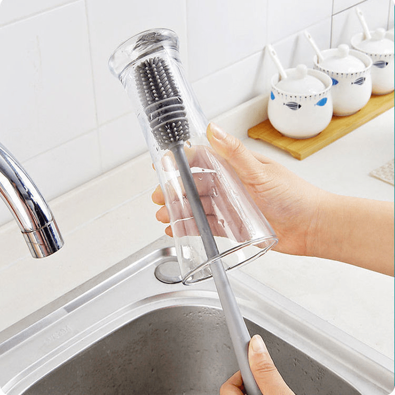 2pcs Rotating Cup Brushes with Long Handle