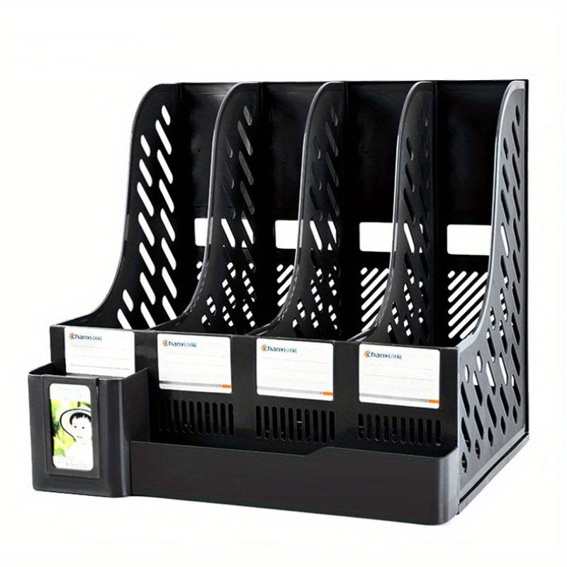 Desktop File Rack Storage Column Student Bookshelf Quadruple Finishing Rack