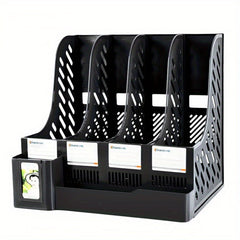 Desktop File Rack Storage Column Student Bookshelf Quadruple Finishing Rack