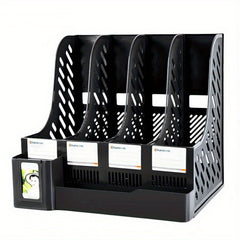 Desktop File Rack Storage Column Student Bookshelf Quadruple Finishing Rack
