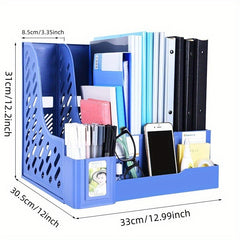 Desktop File Rack Storage Column Student Bookshelf Quadruple Finishing Rack
