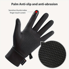 Waterproof Anti Slip Touch Screen Winter Gloves for Sports Skiing